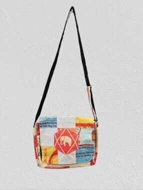 Cement6 Ethically Handmade Upcycled Cement Crossbody Messenger Bag Sustainable